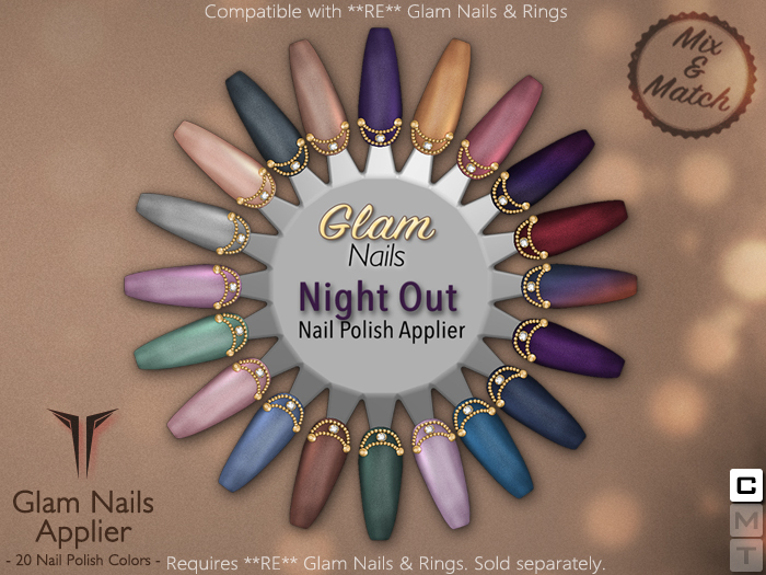 **RE** Glam - Night Out Nail Polish Applier  BOX