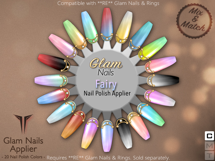 **RE** Glam - Fairy Nail Polish Applier for Glam Nails & Rings