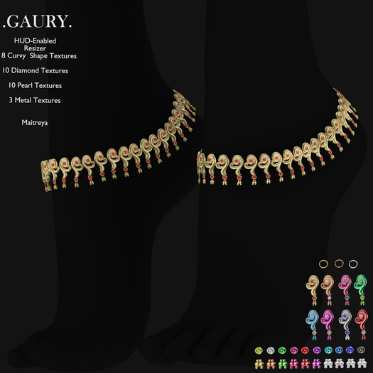 GAURY The Curvy Oculus Anklets-Fatpack