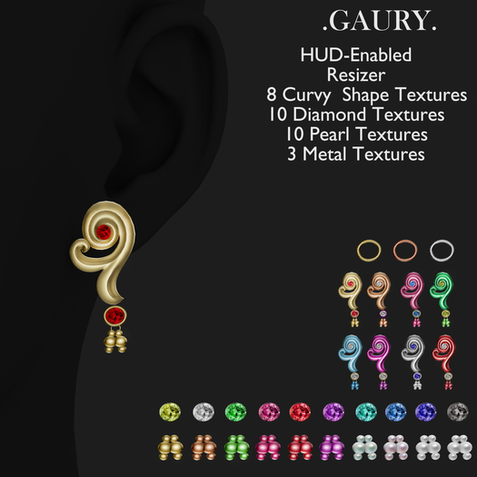 GAURY The Curvy Oculus  Earrings-Fatpack