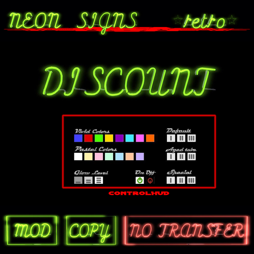 [MESH] Design your Neon Sign Kit ** Discount **