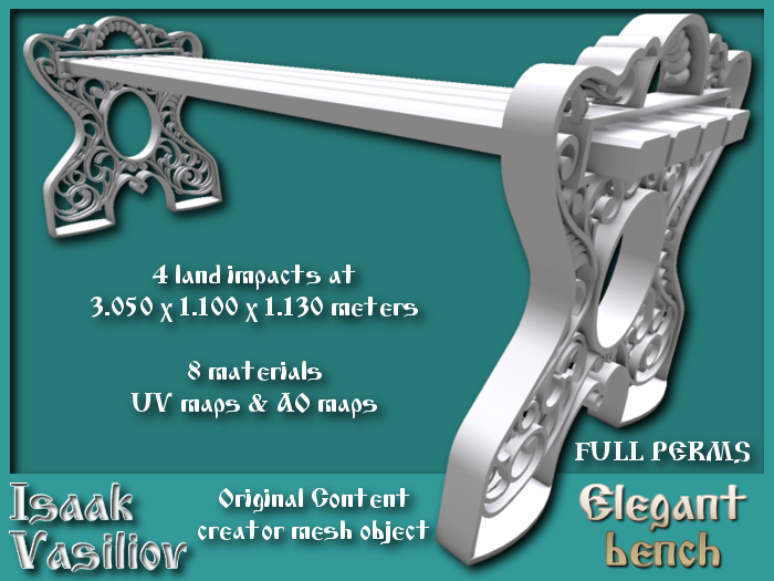 Bench - 4 LI - FULL PERMS Mesh