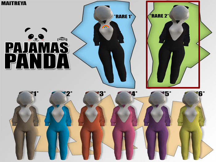 ExalteD - Pajamas Panda {Maitreya} *RARE 2*