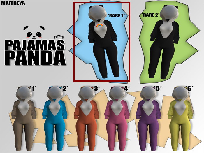 ExalteD - Pajamas Panda {Maitreya} *RARE 1*