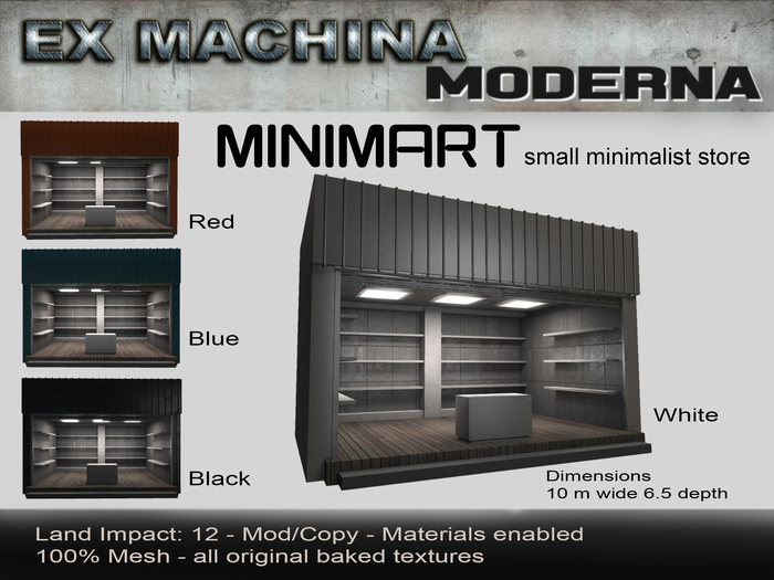 Ex Machina - Mini Mart - 4 colors