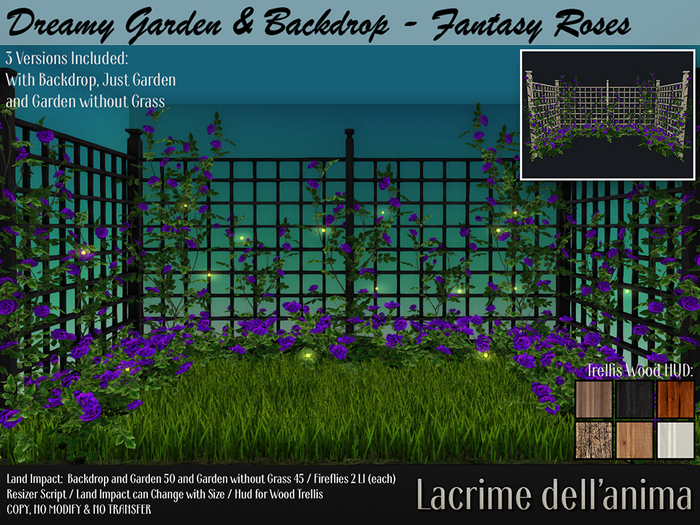 Dreamy Garden & Backdrop - Fantasy Roses