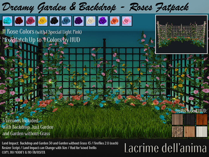 Dreamy Garden & Backdrop - Roses Fatpack