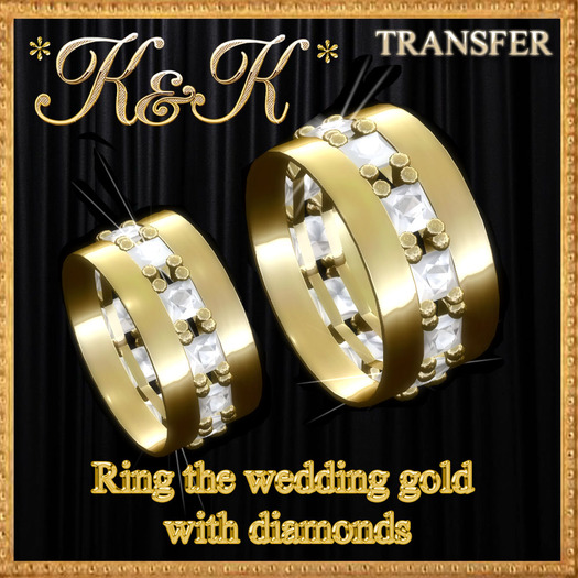 *K&K*Ring the wedding gold with diamonds