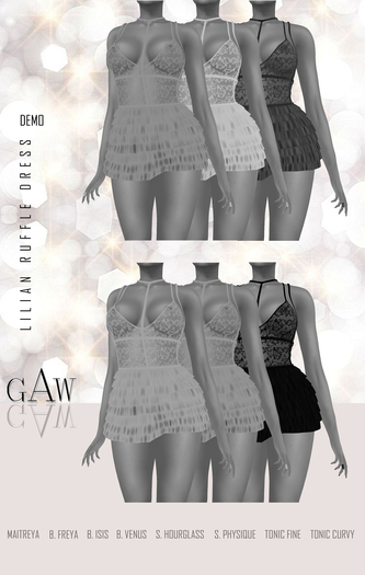 GAW Lilian Ruffle Dress DEMO