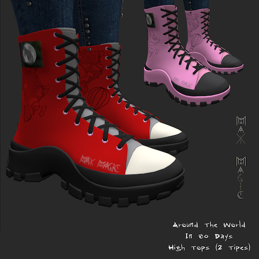 ::MM:: Around The World In 80 days - High Tops (pink)