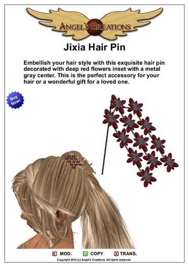 Angel's Creations: Jixia - Hair Pin