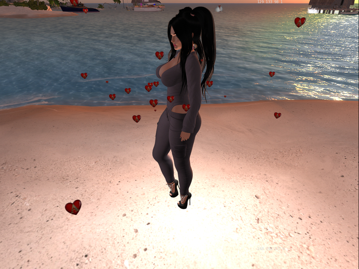 Aura particulas  letra B y corazon Beauty Curves