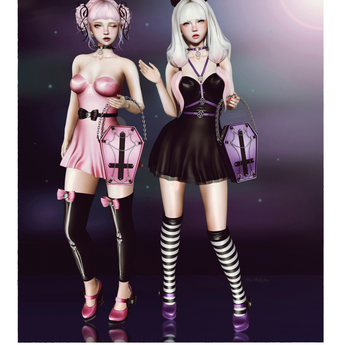 bubble goth dress