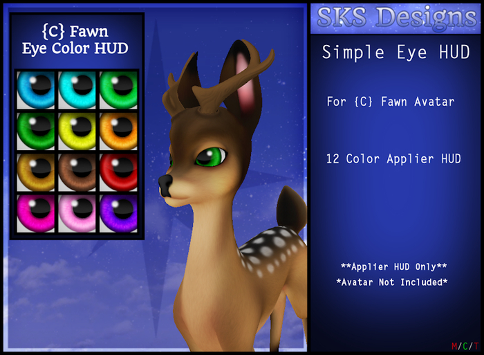 SKS Fawn Simple Eye Color HUD (wear to unpack)