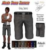 Men’s Dash Shorts - Gray Jean