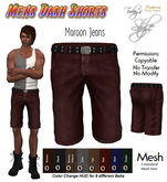 Men’s Dash Shorts - Maroon Jean