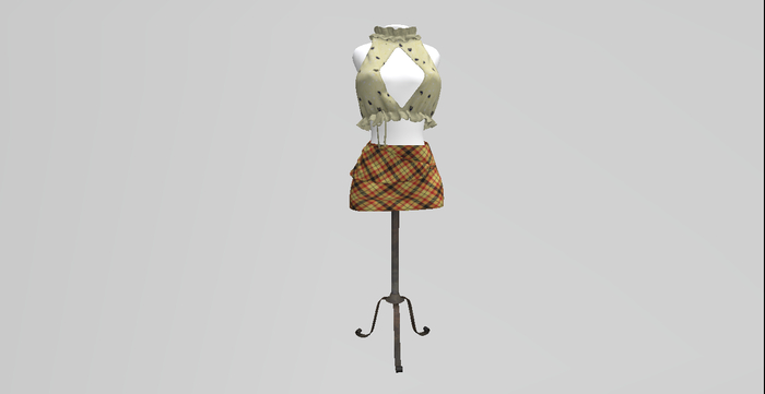 [Nandi Style] - Bag Set Bruna - Madras brown.