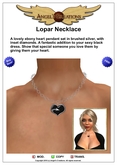 Angel's Creations: Lopar - Black Heart Necklace