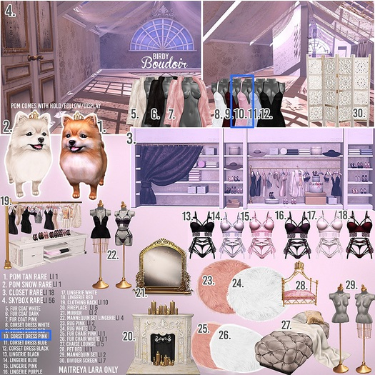 Birdy - Boudoir - Pom - Snow [BOX] RARE