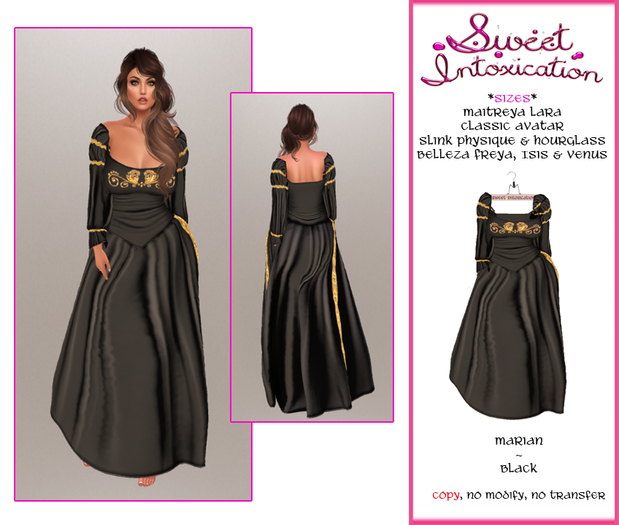 ::Sweet Intoxication:: Marian - Black/Gold