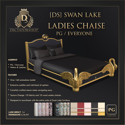 [Ds] SWAN LAKE Bed PG