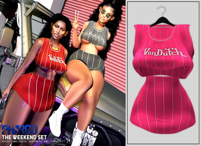 /PHARGO/ WEEKEND SET PINK [WEAR]