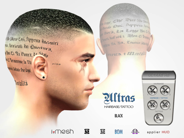 i.mesh - ULTRAS hb&tattoo BLACK - OMEGA/BOM