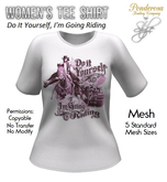 Women's Tee Shirt Do It Yourself (White)