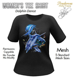 Women's Tee Shirt Dolphin Dance (Dark Gray)