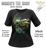 Women's Tee Shirt Gator Swamp (Dark Gray)