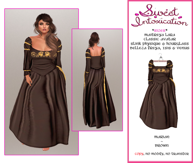 ::Sweet Intoxication:: Marian - Brown/Gold