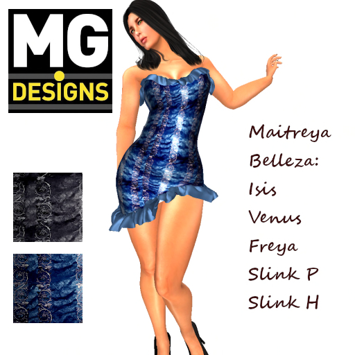 MG Designs - Mandy - Blue/Black