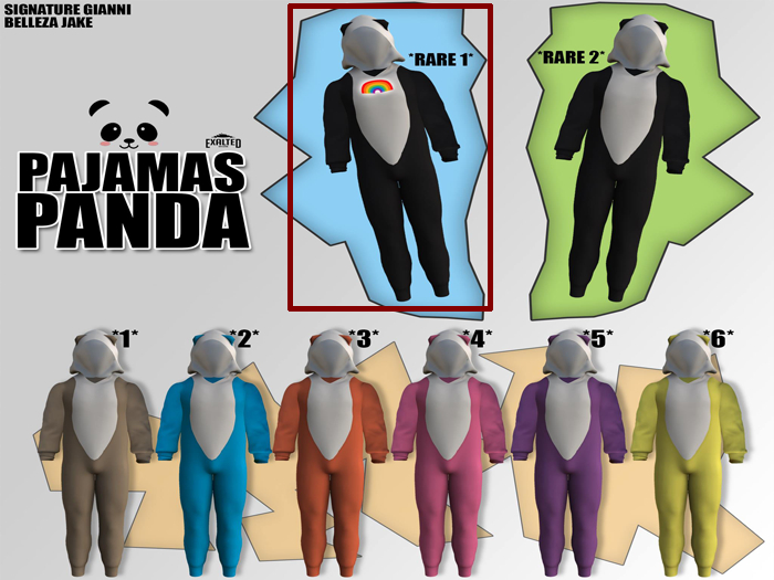 ExalteD - Pajamas Panda {Belleza & Signature} *RARE 1*