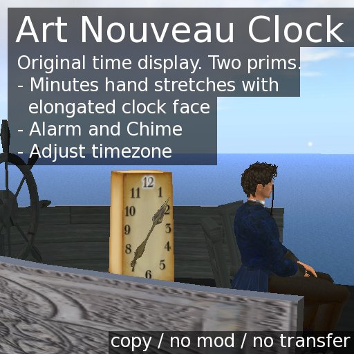 PL Art Nouveau Clock