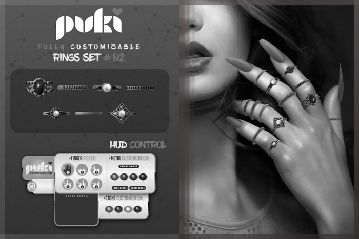 . PUKI . My Rings Set #02 . DEMOS . !wear me!