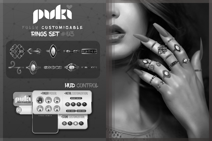 . PUKI . My Rings Set #03 . DEMOS . !wear me!