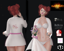 *INT*ROBE AND LINGERIE MAID OF HONOR PINK