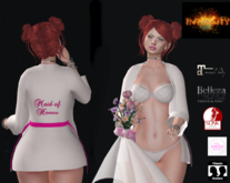 *INT*ROBE AND LINGERIE MAID OF HONOR PINK
