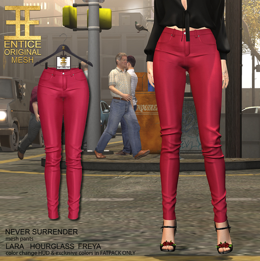 Entice - Never Surrender Pants 2 - Raspberry