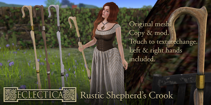 Eclectica- Rustic Shepherd's Crook