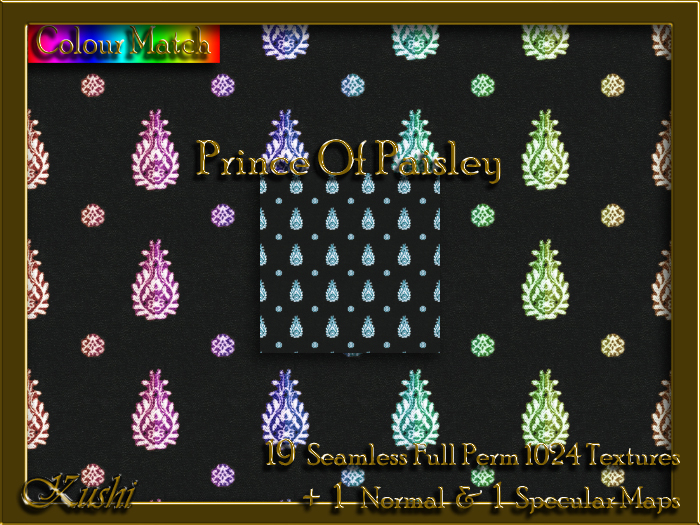 !Kushi! PrinceOfPaisley Textures -WearToUnpack