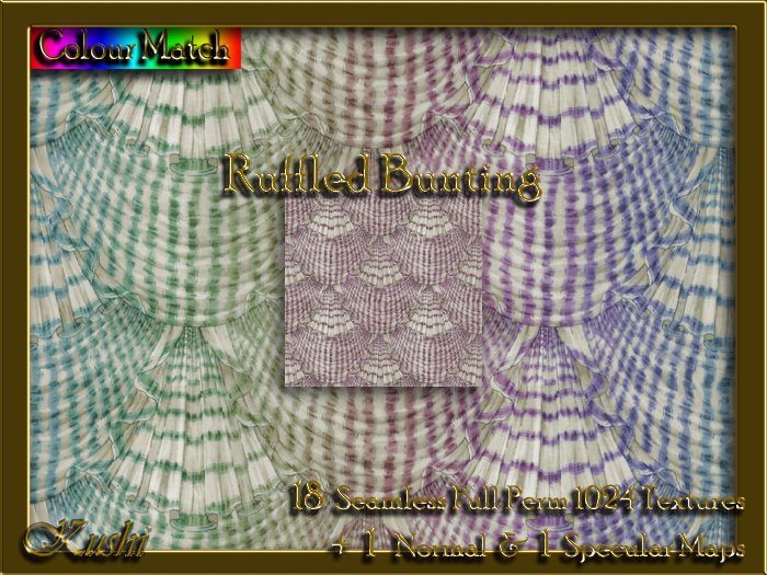 Ruffled Bunting Textures