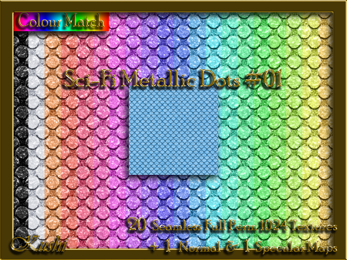 Sci-Fi Metallic Dots #01 Textures