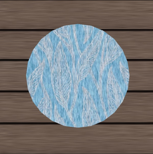 Modern blue Rug (Round)