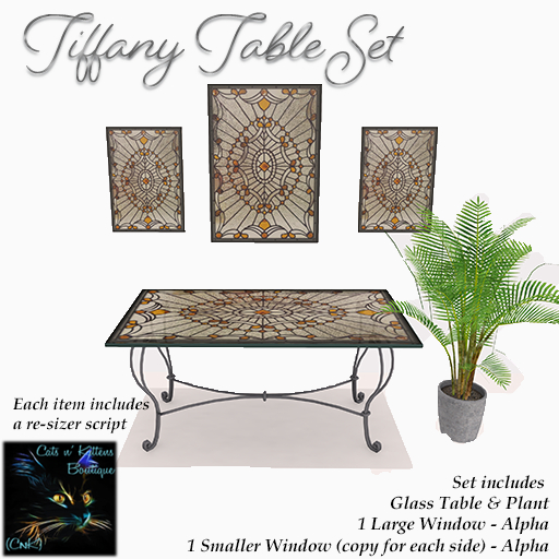 CnK: Tiffany Table Set (Boxed)