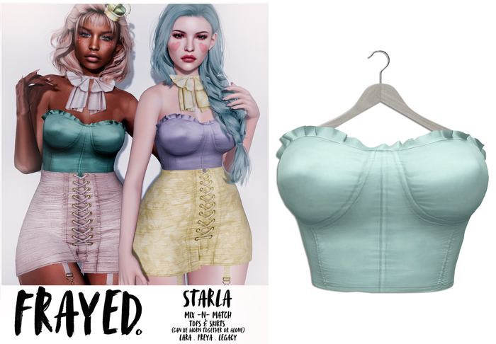 Frayed - Starla Top - Mint