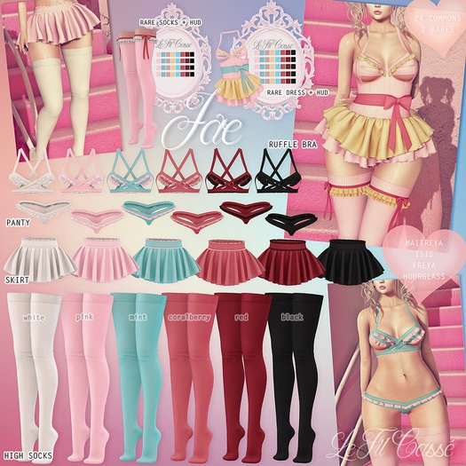 {le fil casse} Jae Collection Ruffle Socks Freya RARE