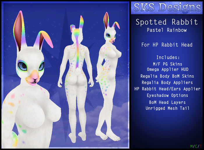 SKS English Spotted Rabbit Kit - Pastel Rainbow
