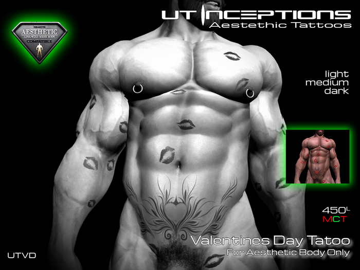 Aesthetic Tattoo "Valentines Day Full Body Tattoo" by UT Inceptions