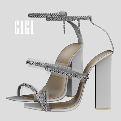 G. STATEMENT HEEL WHITE